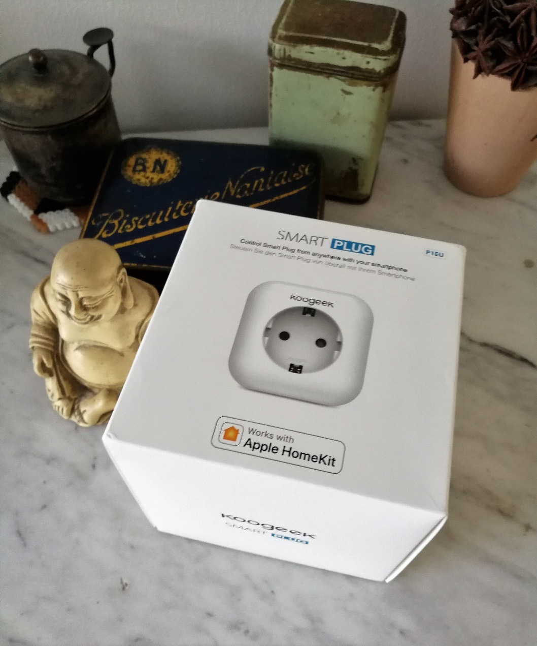 Koogeek Prise Intelligente WiFi Smart Plug, 2.4GHz HomeKit Siri et