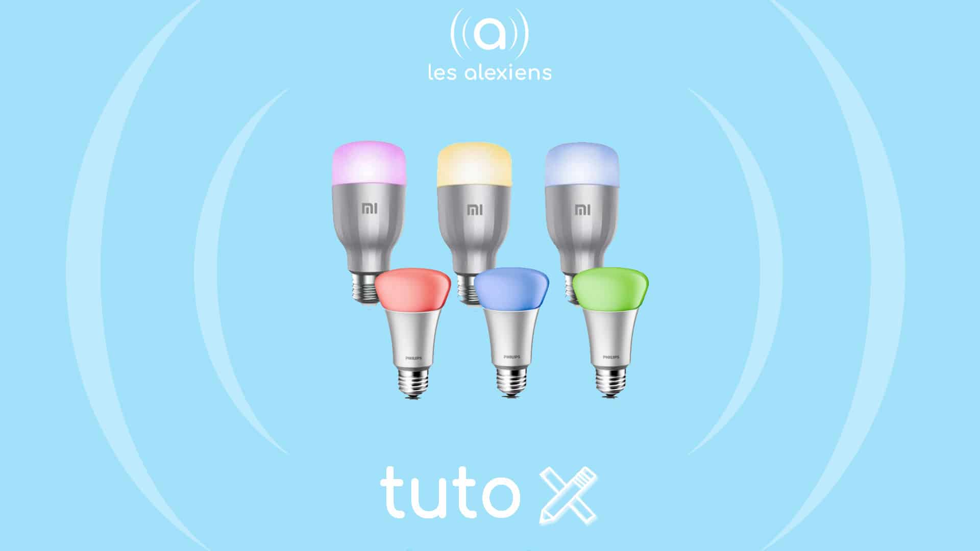 Ampoule LED Connectée Alexa Echo Google Home Variateur RGB Lumière