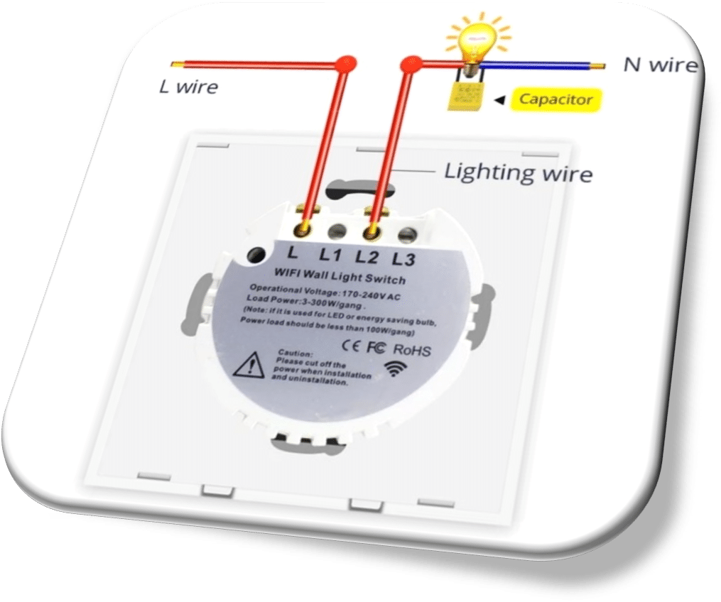 MOES Interrupteur intelligent Zigbee + RF, Sans fil neutre ou fil
