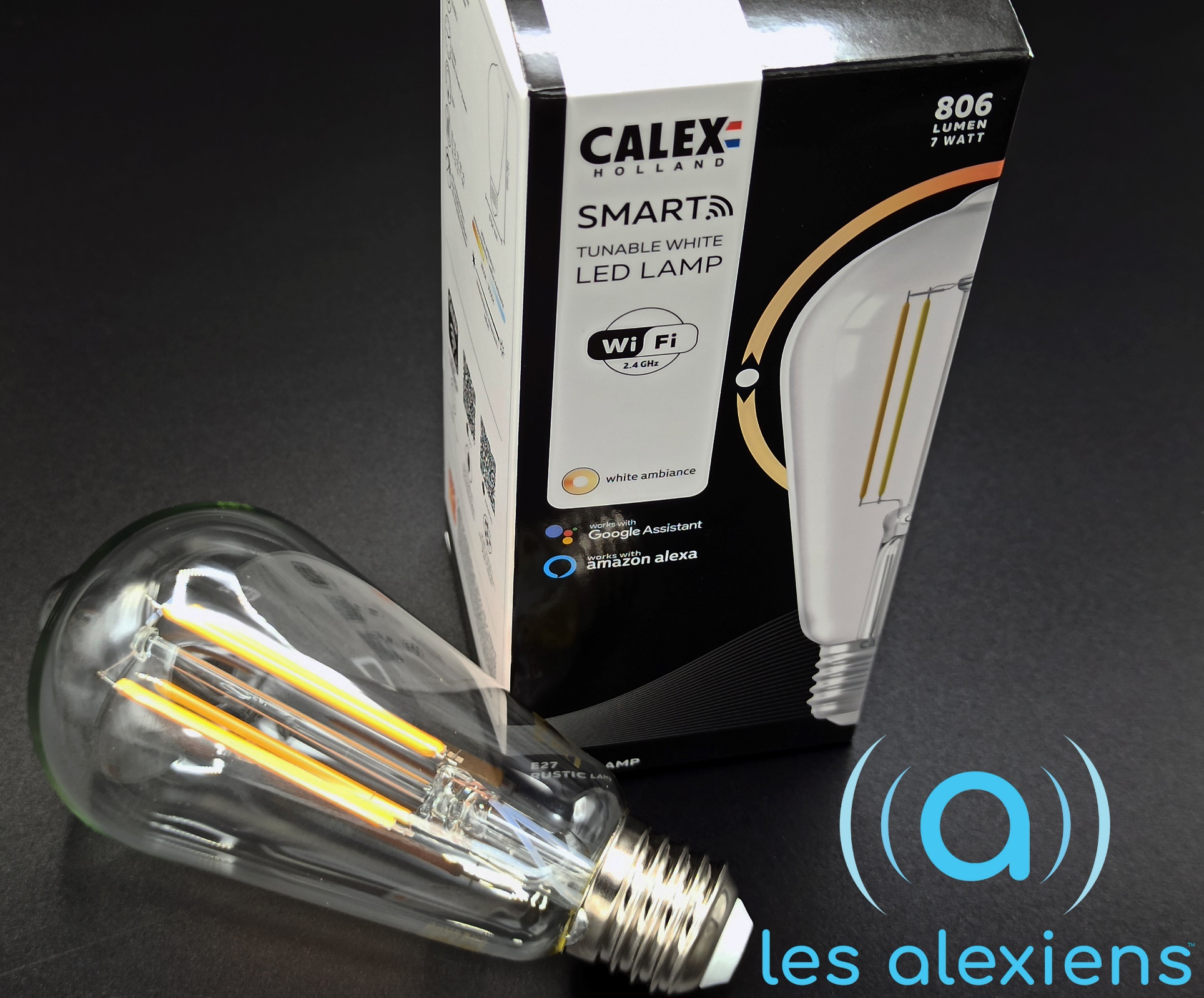 Pack Calex 2 ampoules connectées couleurs + prise : prix, avis,  caractéristiques - Orange