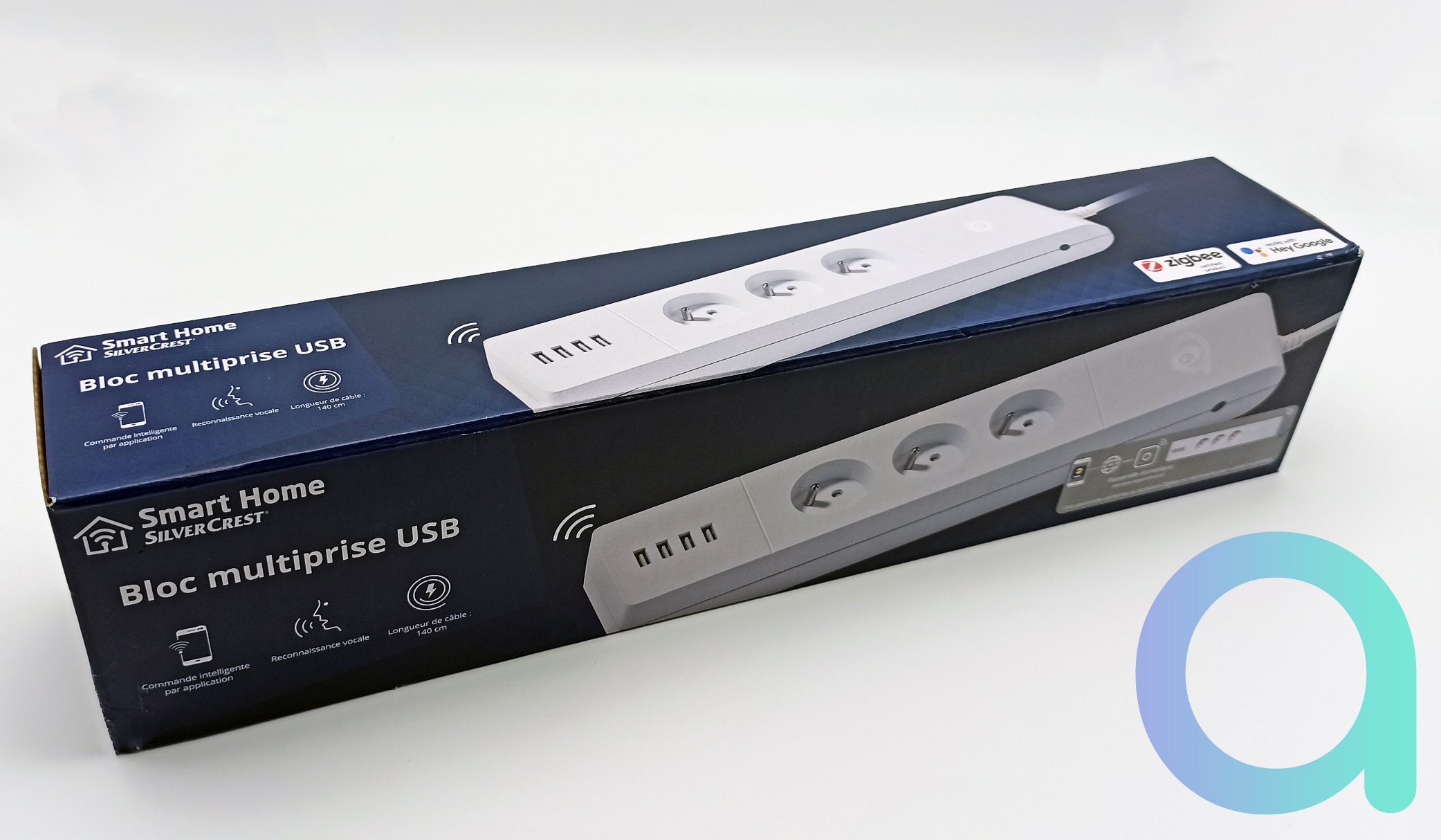 Bloc multiprise 3v emplacements essentials Smart Home USB blanc 1,5 m avec  cosse mâle plate - HORNBACH Luxembourg