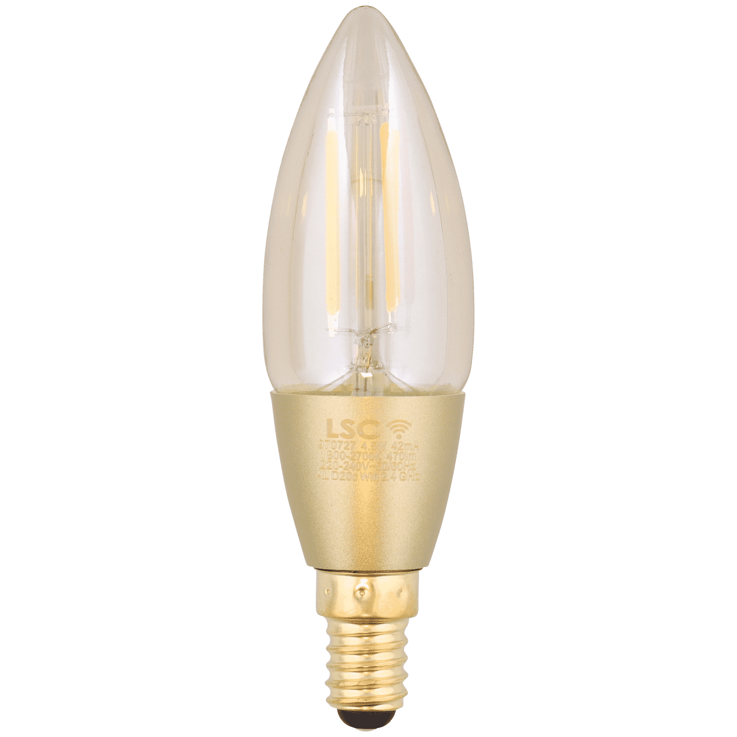 Test LSC Smart Filament E14 : l'ampoule connectée mais rétro de chez Action  – Les Alexiens