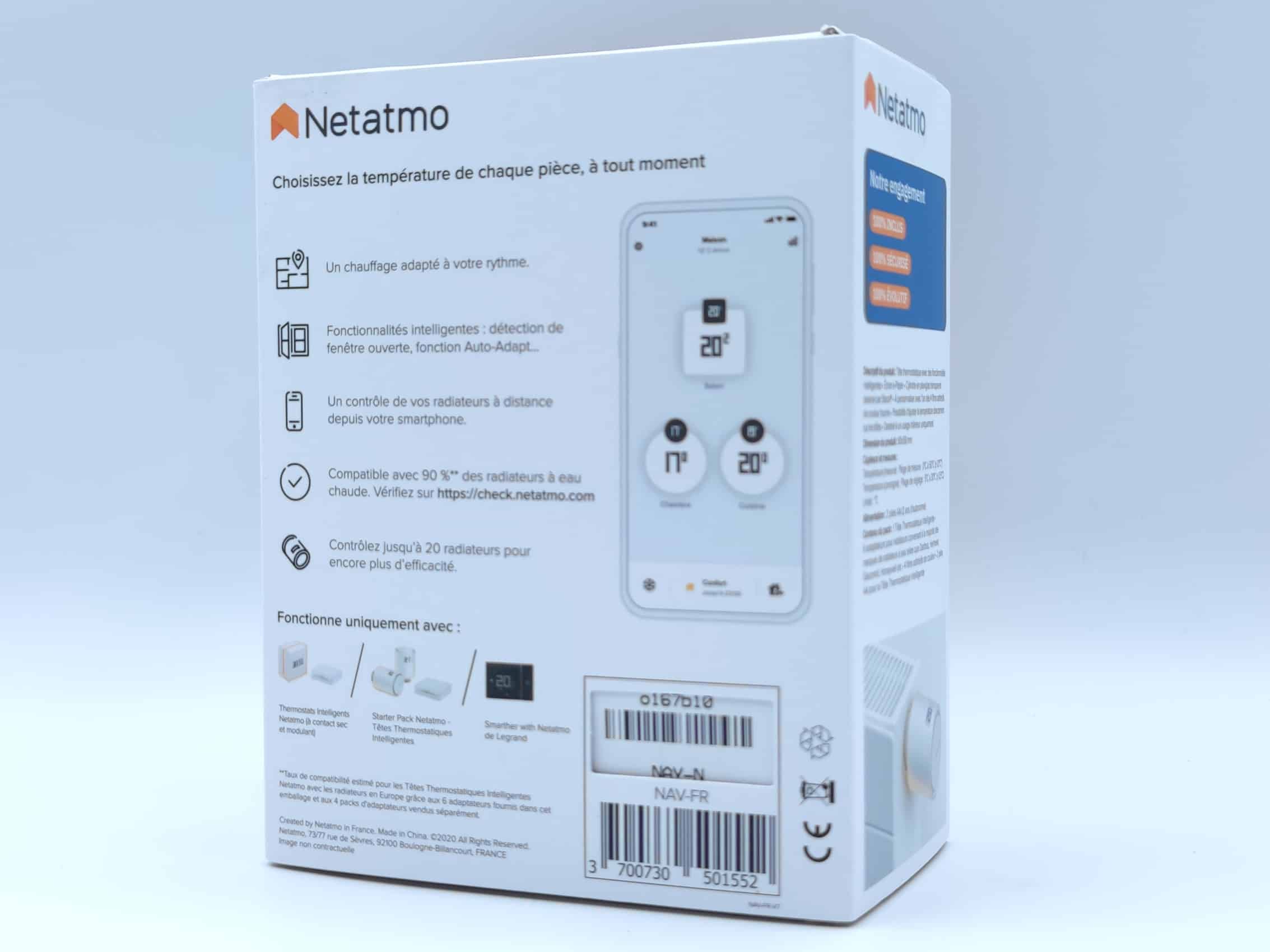NETATMO - Tête thermostatique intelligente additionnelle Réf. NAV-PRO