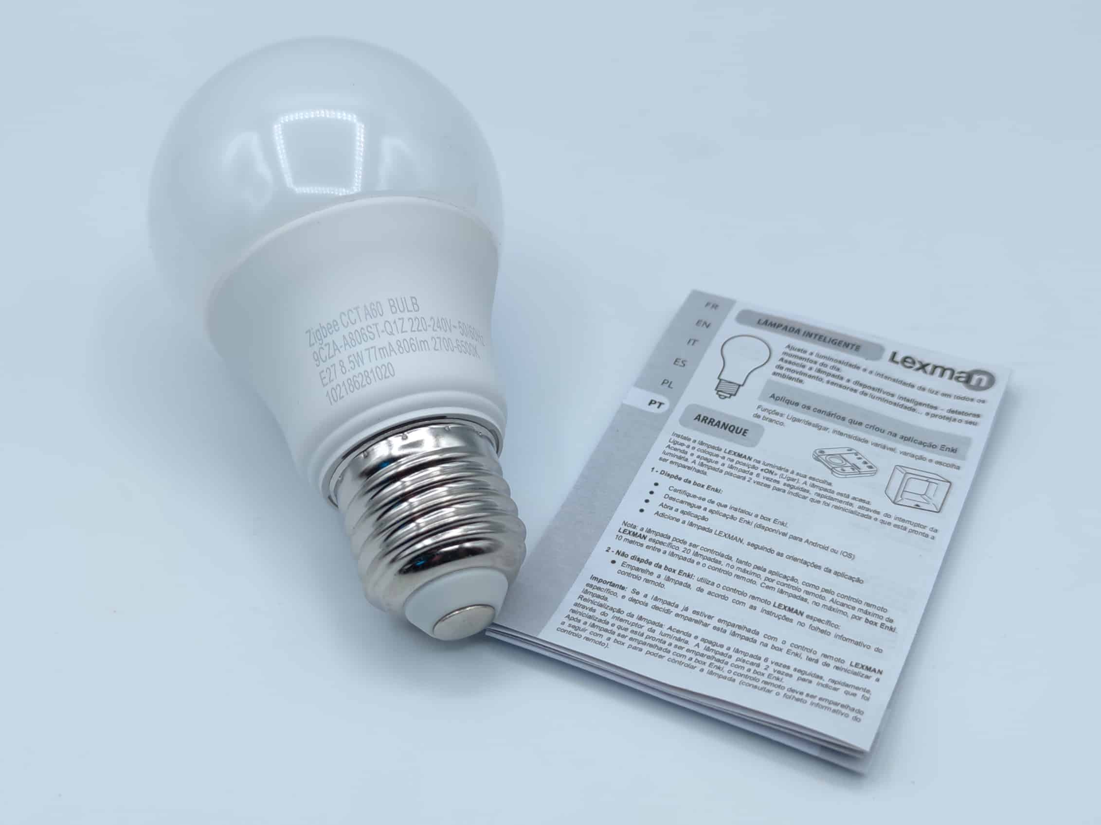 Ampoule Connectée E27 Variation Blanc et Couleur Lexman - Enki