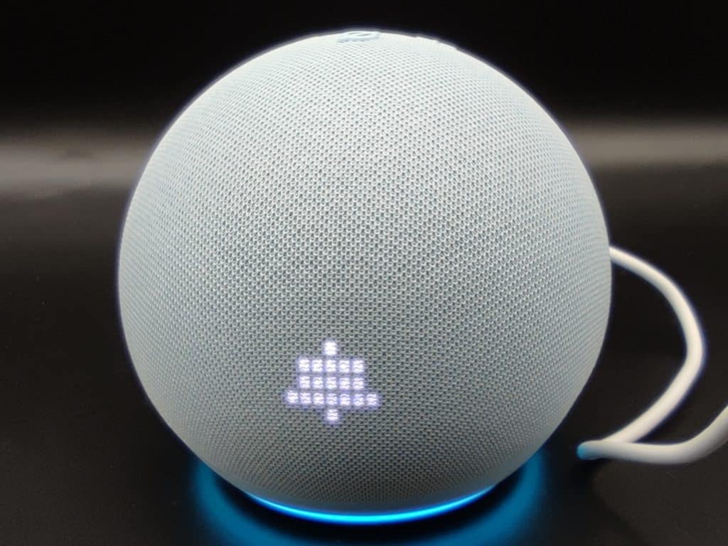 Enceinte connectée Echo Dot 5e génération avec horloge Blanc 