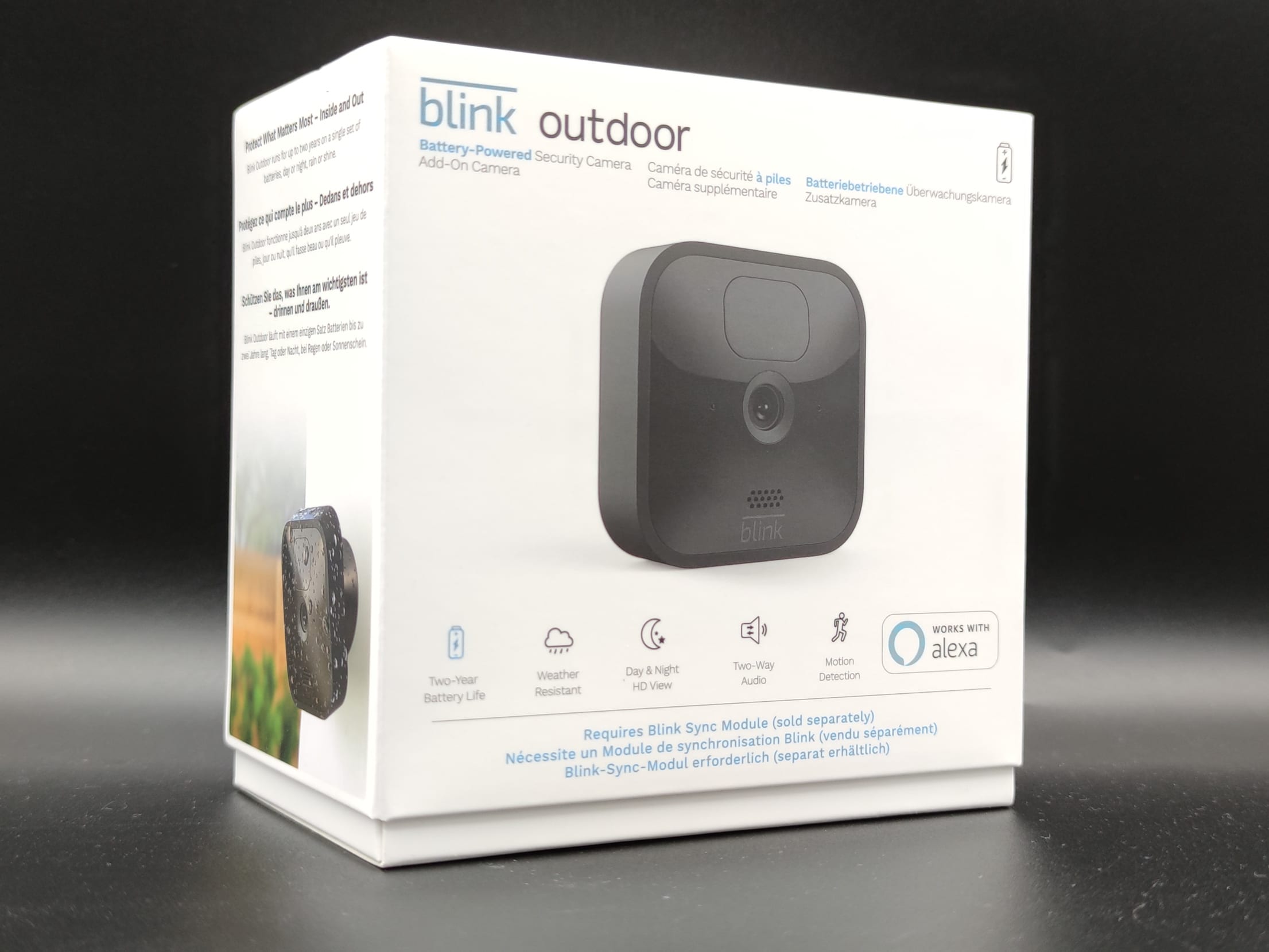 Caméra de surveillance Blink for home Blink outdoor, caméra de surveillance  hd sans fil, résistante aux intempéries, avec deux ans d'autonomie et  détection des mouvements, kit 1 caméra