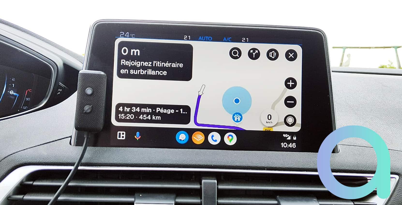 TEST] Echo Auto : Alexa dans la voiture [ GPS , Kit mains libres, Musiques,  Appels, SMS ] # 