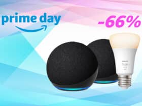 Offre Prime Day sur Amazon Echo Dot 5 avec ampoule Philips Hue