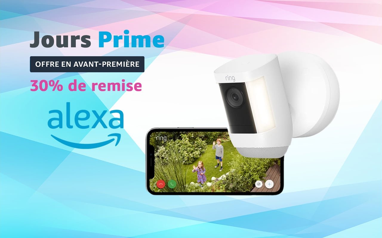 Meilleur prix pour la Ring Spotlight Cam Pro à l'occasion des Jours Flash Prime d'octobre 2024