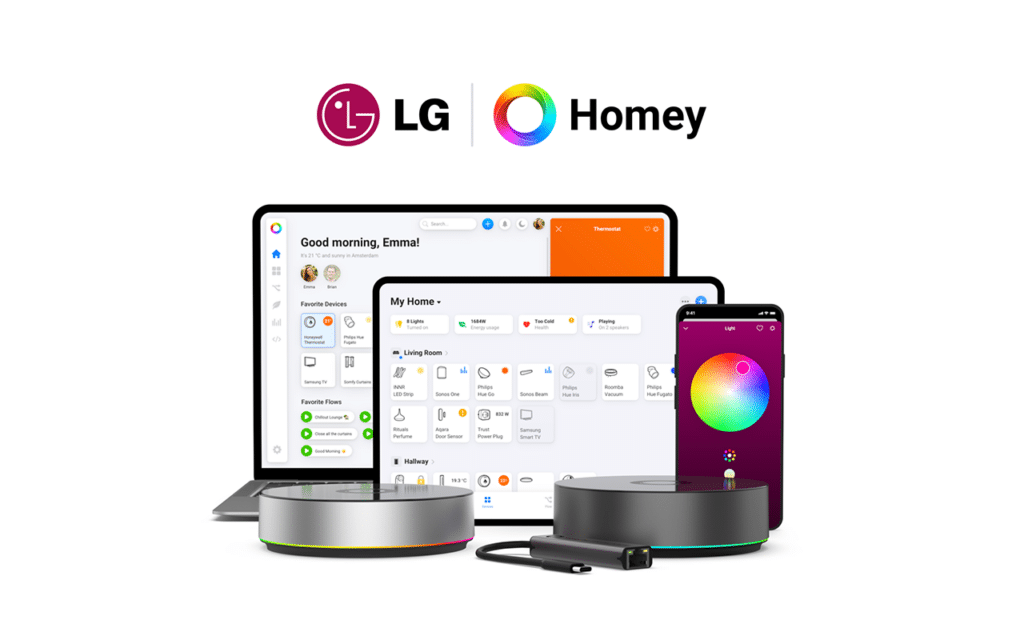 Rachat du système domotique Homey par LG Electronics