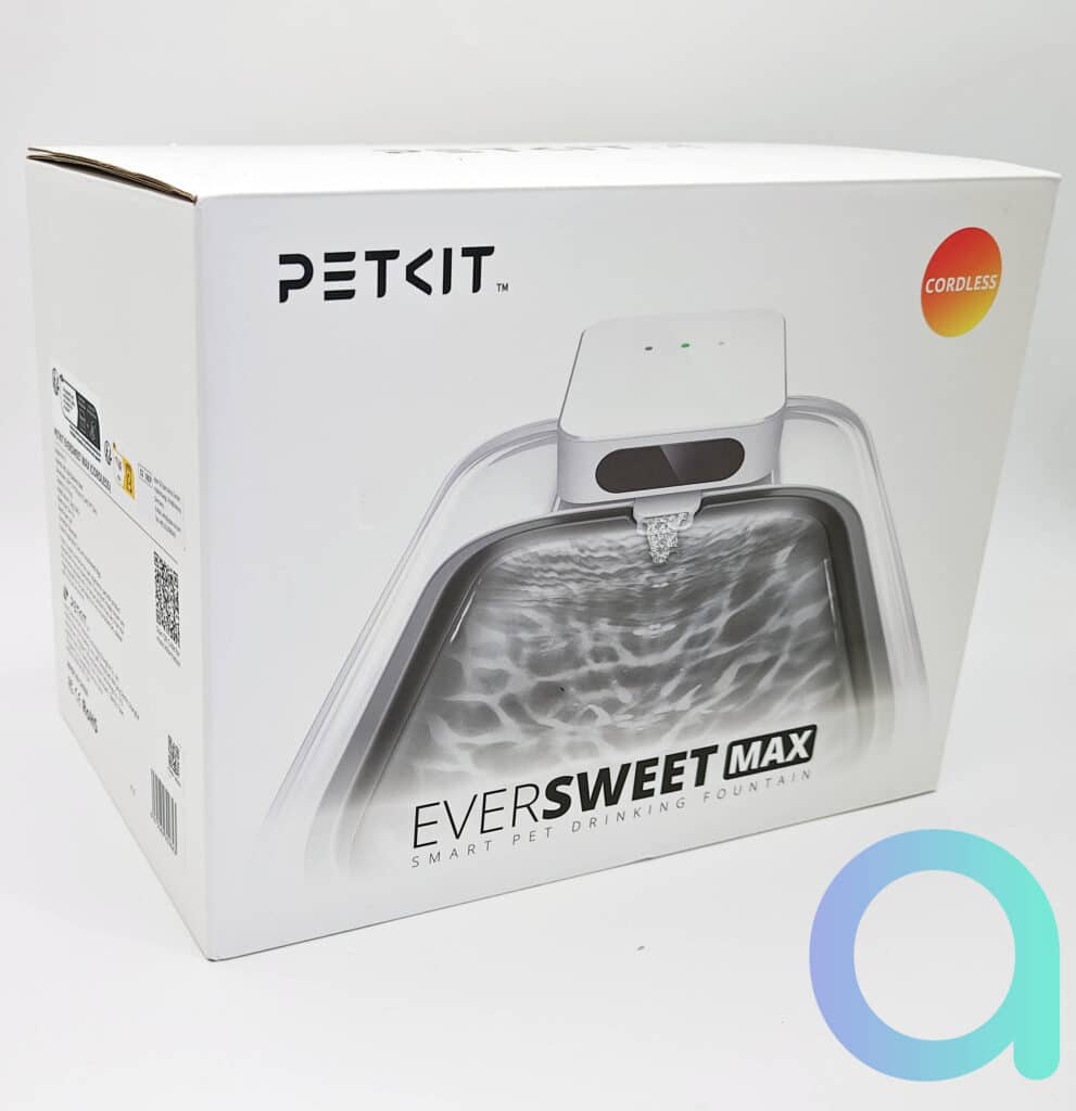 Un packaging relativement petit pour cette fontaine Eversweet Max de Petkit