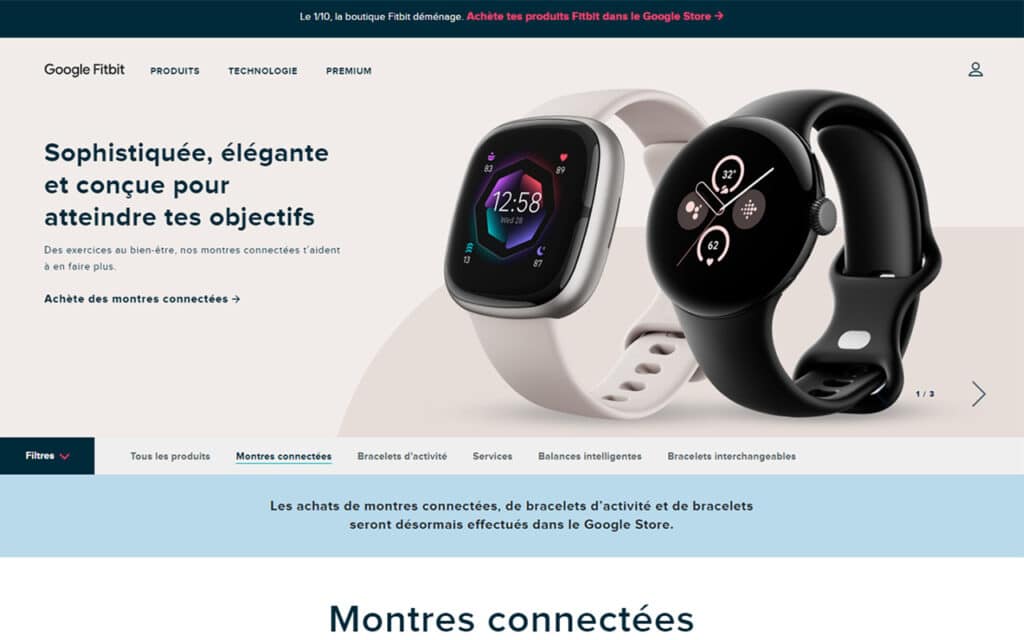 Google clôture le site Fitbit et intègre les services à son écosystème