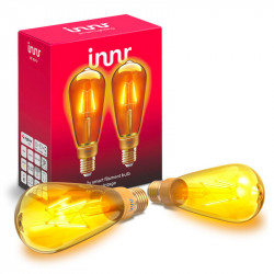 INNR - 2x Ampoule connectée E27 - Zigbee 3.0 Vintage Filament 2200 K